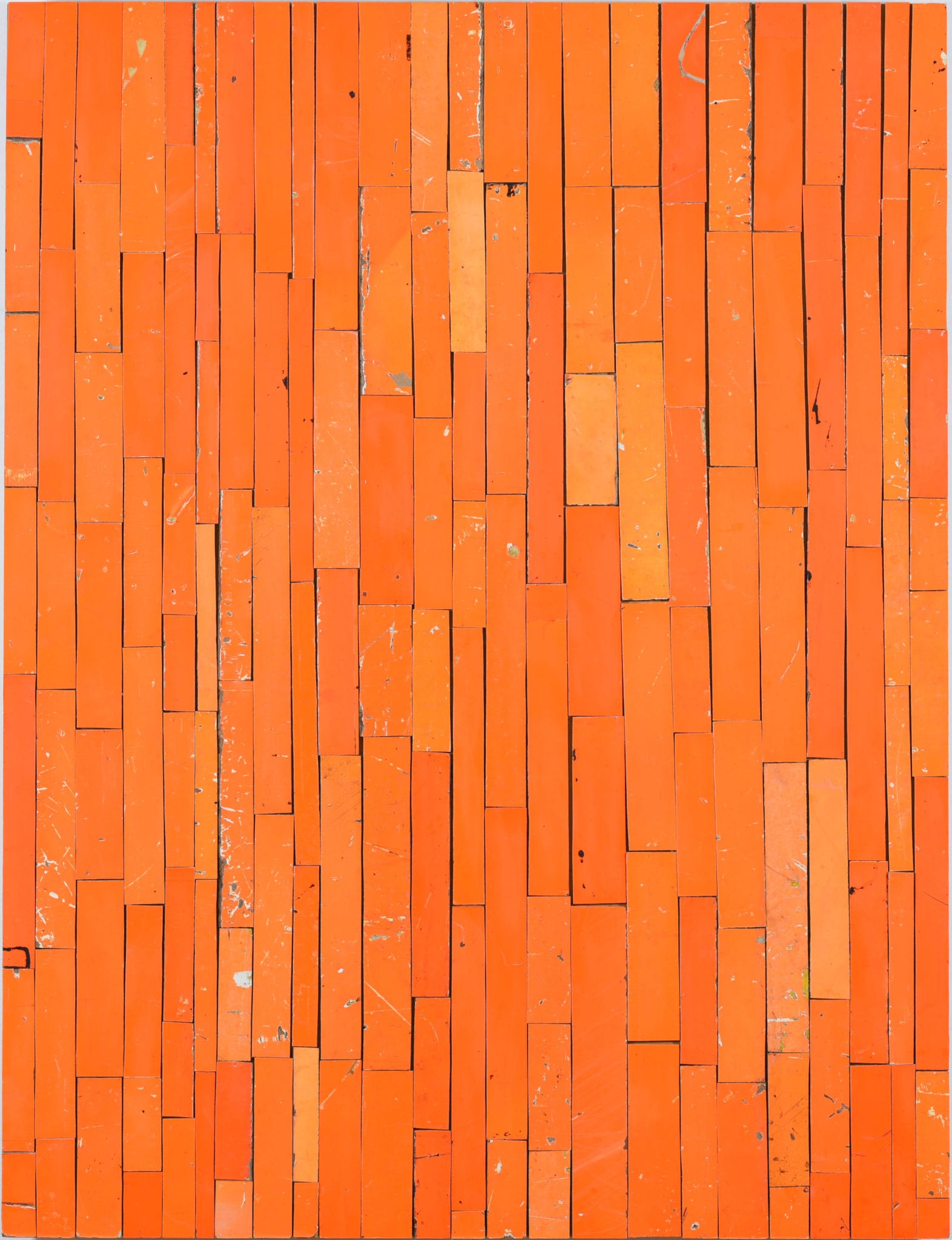 Rosalie Gascoigne, Firebird, 1991, Retro-reflective tape on ply on composition board, 134 x 103 cm, Latrobe Regional Gallery Collection, gift of the Bank of Melbourne Regional Art Collection through the Australian Cultural Gifts Program, 1997.