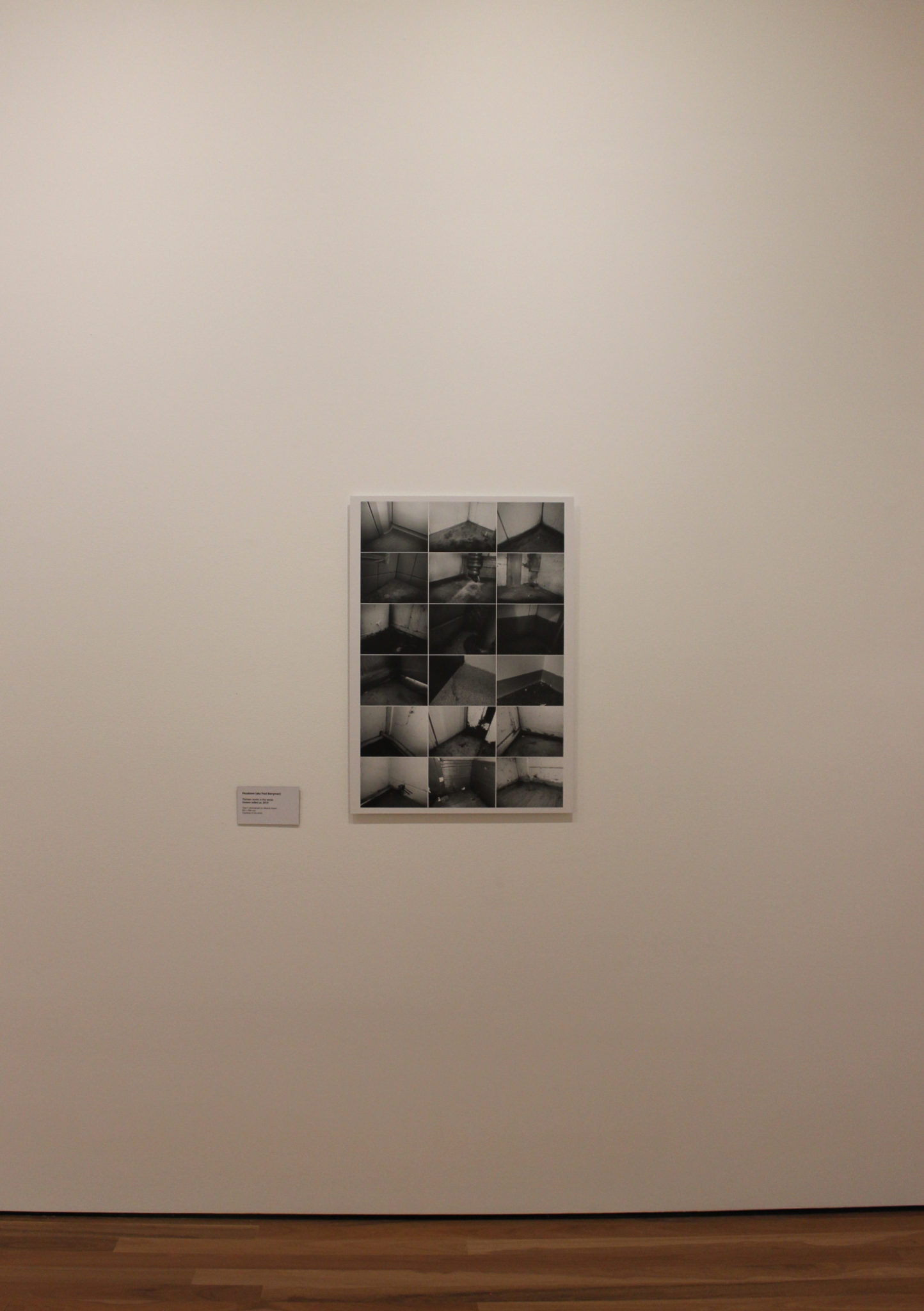Installation view of Pezaloom, Corners collect us, 2019, Type C photograph on dibond mount, 84.1 x 59.4 cm, Courtesy the artist. Shown Gallery 4, Latrobe Regional Gallery, 2020.