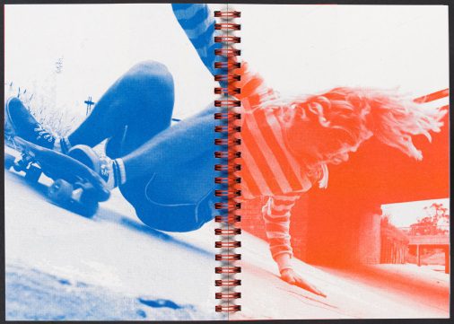 Dominic Forde, Ramps, Pools, Ponds and Pipes, 1975–1985, Melbourne, self-published, 2015, photograph of Stacey Peralta courtesy of the Peninsula Surf Shop, Rare Books Collection, State Library Victoria.